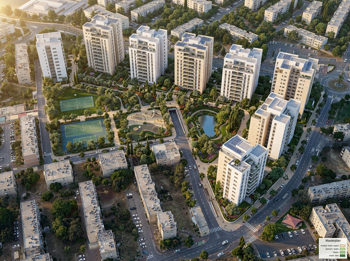 פרויקט פינוי בינוי מתחם חרוד חצב בנוף הגליל - 1,008 יח״ד בתכנון