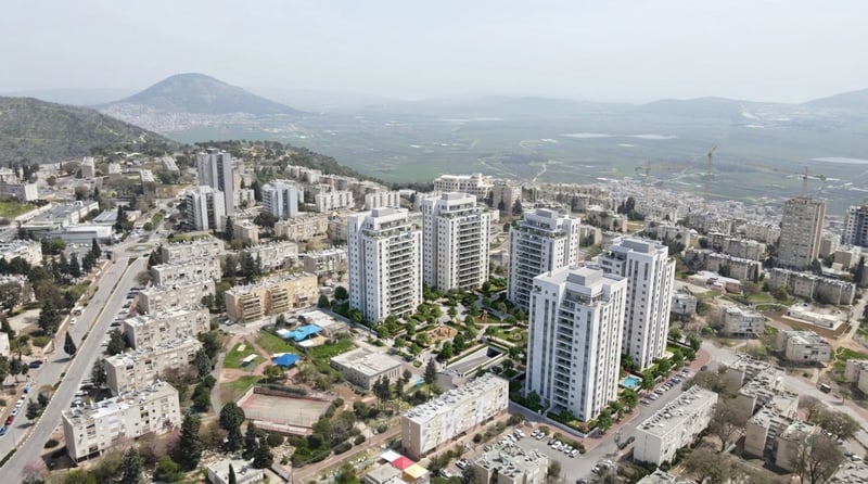 פרויקט פינוי בינוי מתחם B בנוף הגליל - 864 יח״ד בתכנון