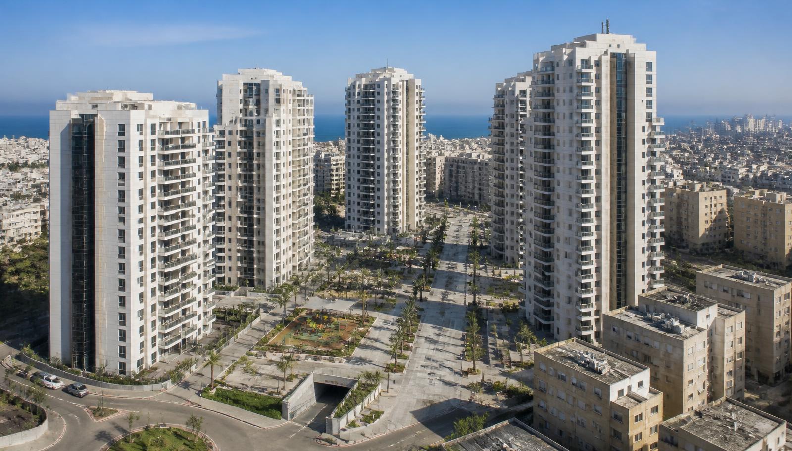 פרויקט פינוי בינוי מתחם השרון בנתניה - 453 יח״ד בתכנון