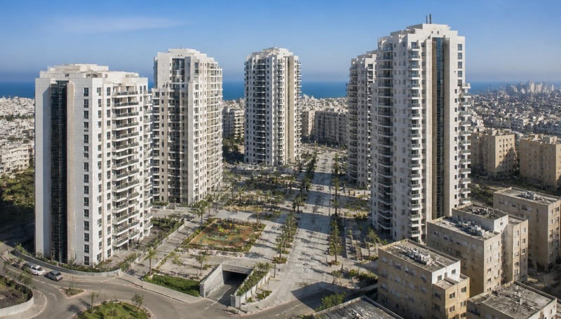 פרויקט פינוי בינוי מתחם השרון בנתניה - 453 יח״ד בתכנון