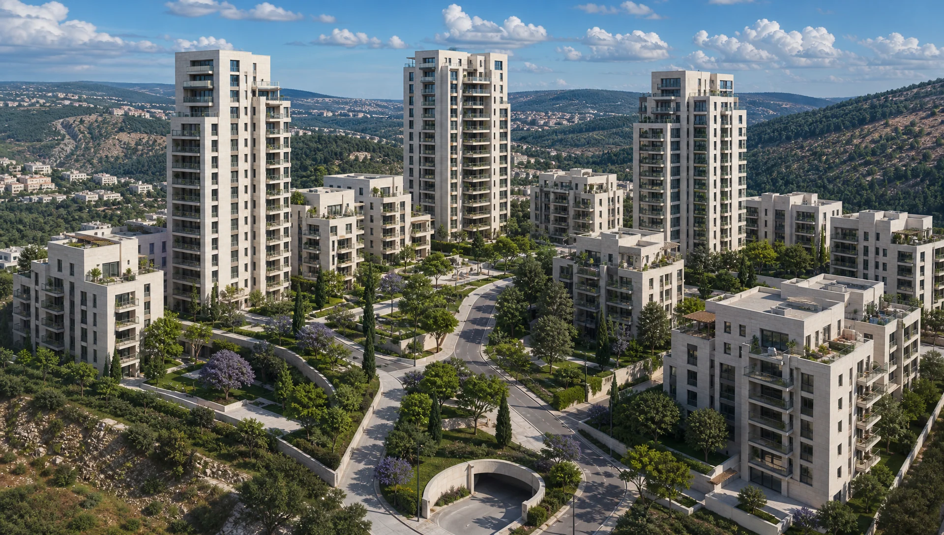 פרויקט פינוי בינוי מתחם מורדות עצמון בנוף הגליל - 1,018 יח״ד בתכנון