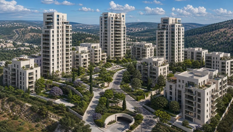 פרויקט פינוי בינוי מתחם מורדות עצמון בנוף הגליל - 1,018 יח״ד בתכנון