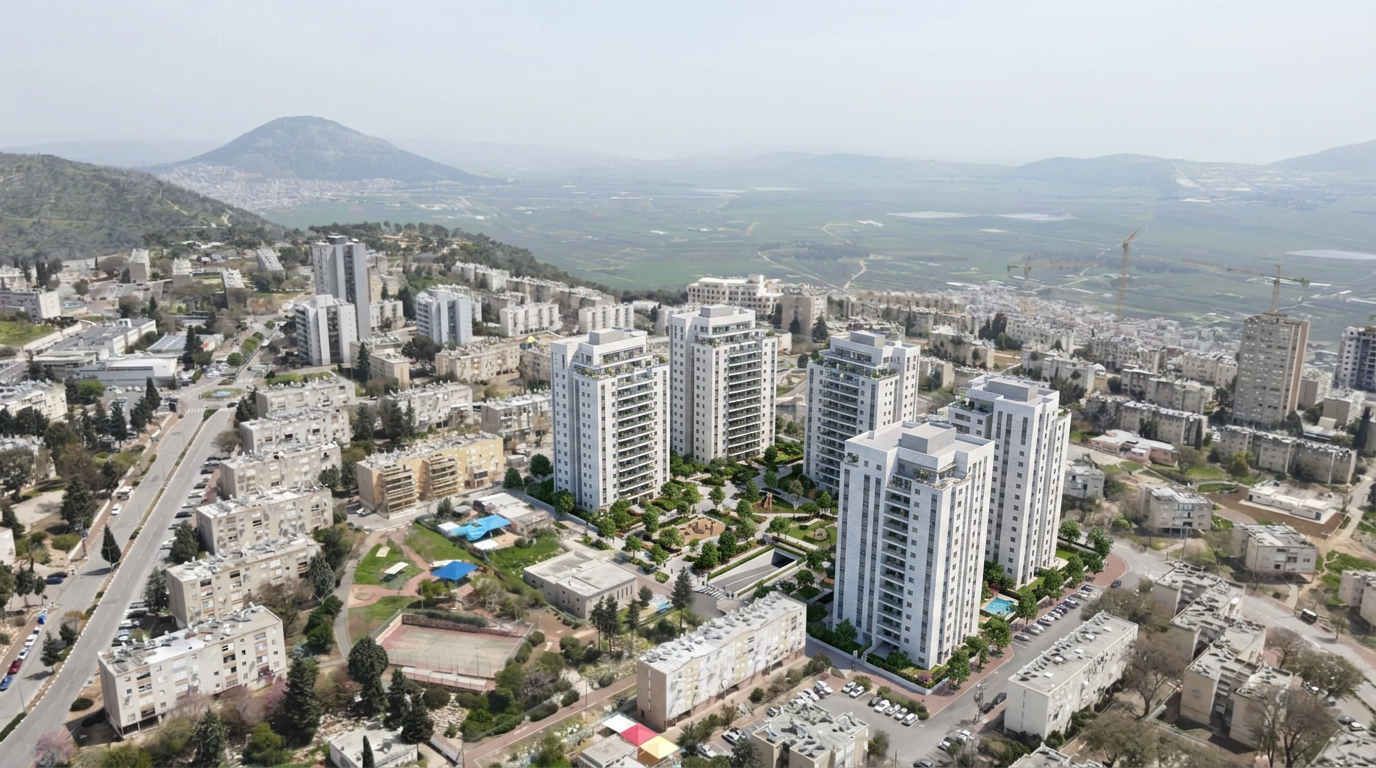פרויקט פינוי בינוי מתחם B בנוף הגליל - 864 יח״ד בתכנון