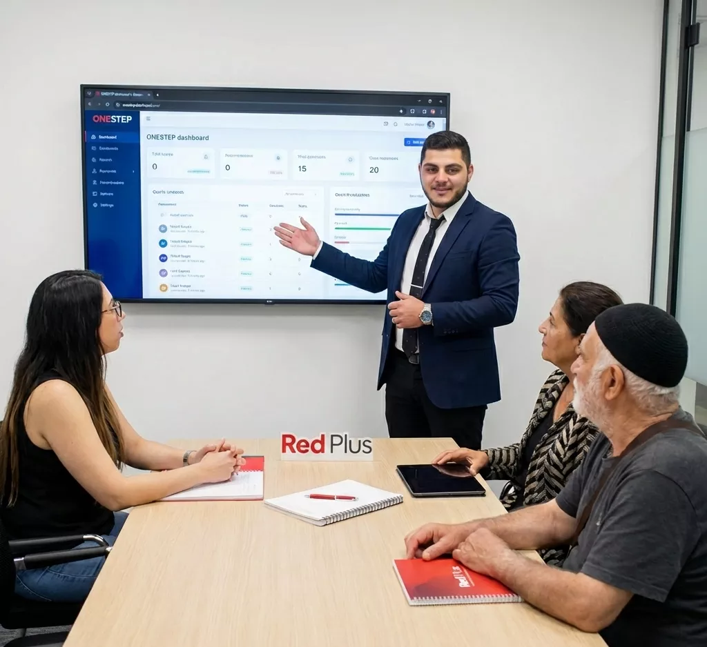 רד פלוס חברה מארגנת משתמשת במערכת של וואןסטאפ כתוכנה לניהול מא-ת את כל הפרויקט